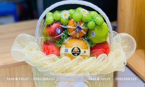 Giỏ Hoa Quả Sang Trọng – Giải Pháp Quà Tặng Doanh Nghiệp Từ Tam Fruit