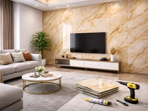 Chọn vật liệu cho phòng khách: Bí quyết cân bằng giữa thẩm mỹ và ngân sách